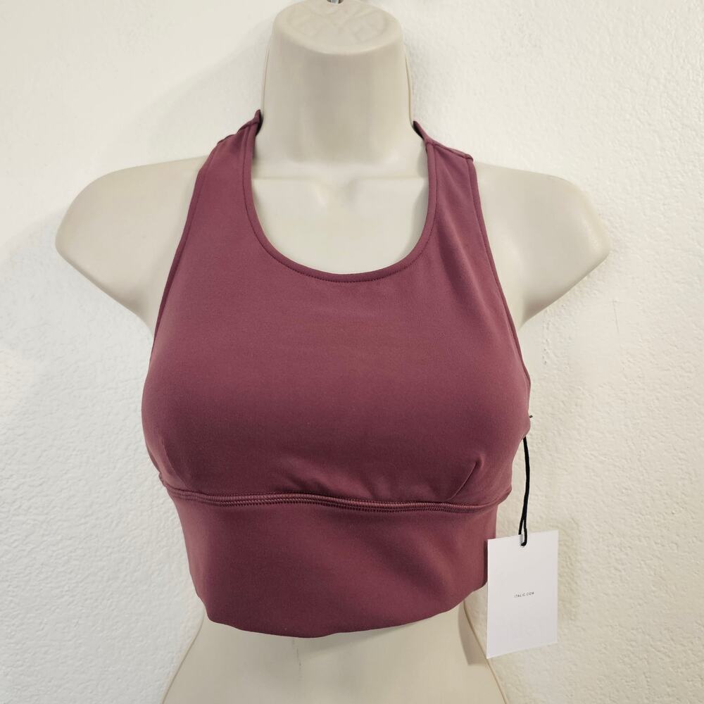 Italic Racerback Sports Bra In Maeve Pink Size Xs Nwt — image 2 of 7